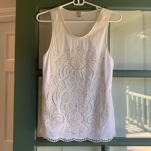 J. Crew Embroidered Tank
